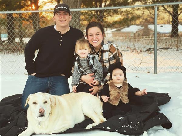 Family Photo in the Snow